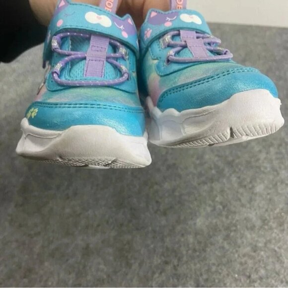 Skechers Girls Lil Bobs Pretty Paws Sneakers Running Light Up Shoes Toddler 5 - Picture 9 of 9